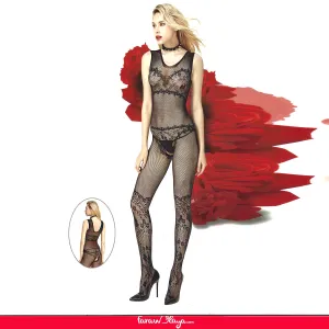 Butterfly Pattern Backless BodyStocking