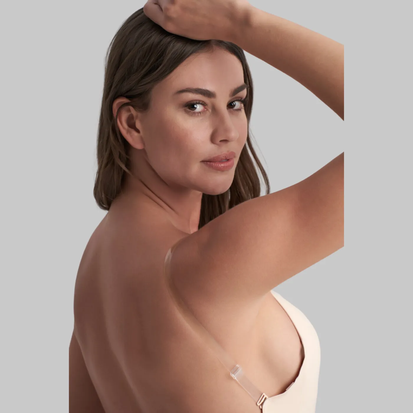 Bye Bra Low Back Bodysuit Short | Beige