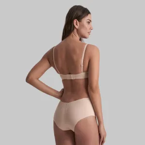 Bye Bra Low Back Mid Waist Brief | Beige