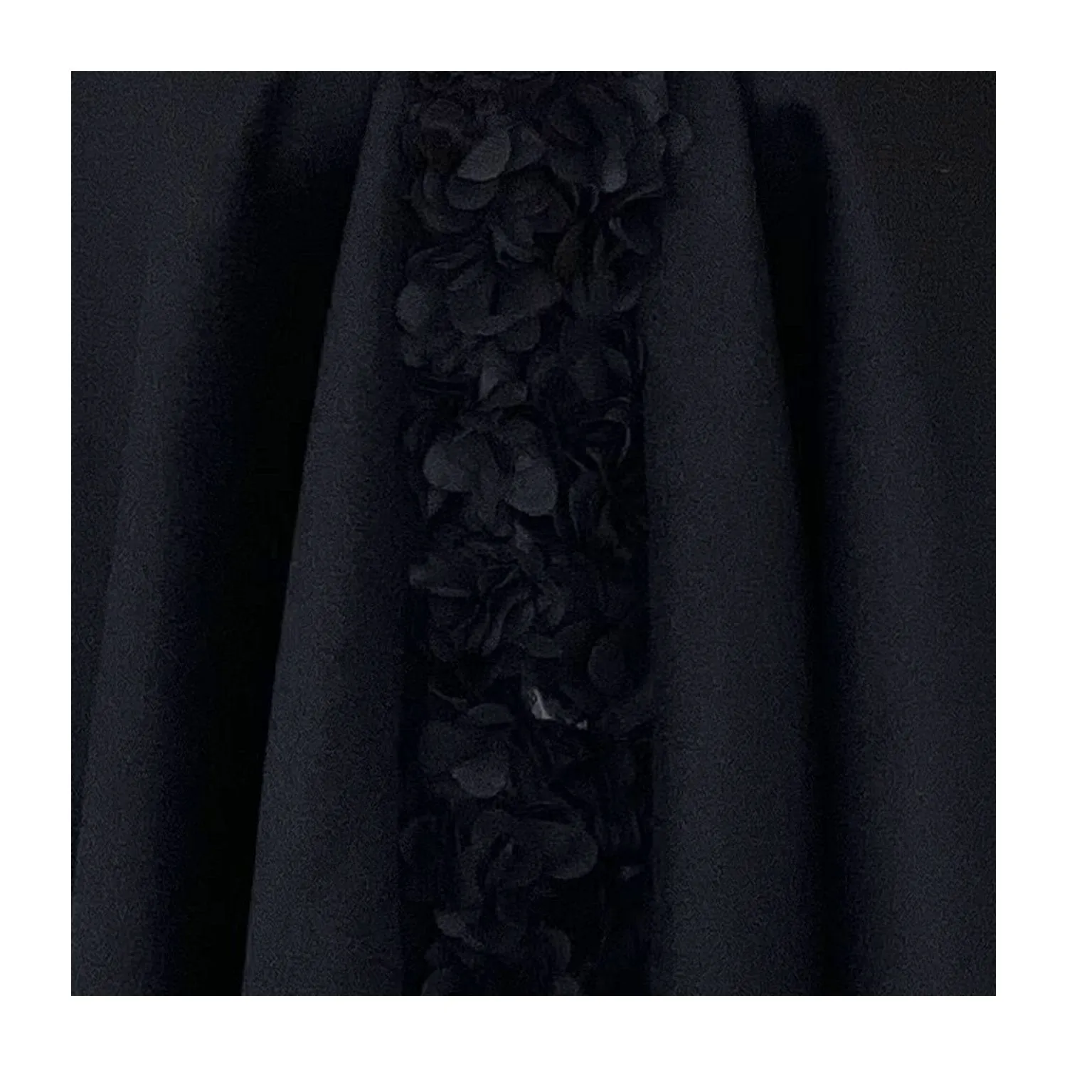 Calla Black Floral Wrap