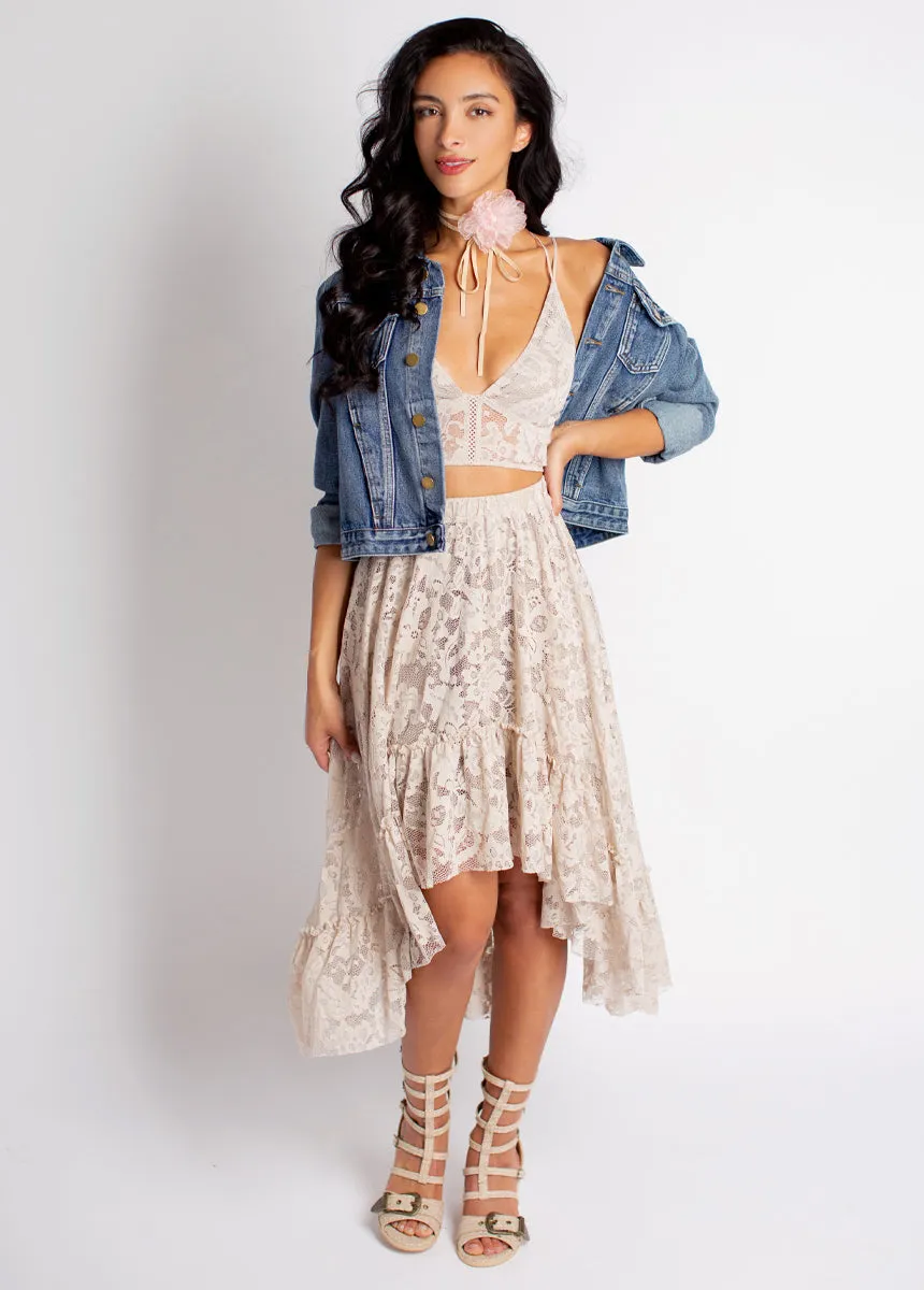 Callia Choker in Shell/Tan