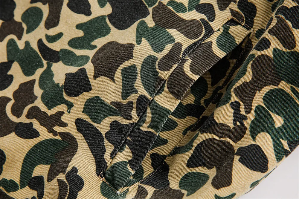 Camouflage Jacket - Men's Canvas Denim Outerwear