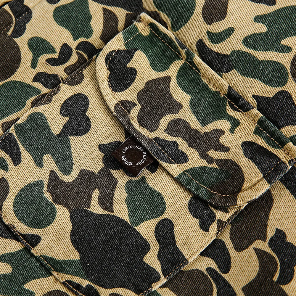 Camouflage Jacket - Men's Canvas Denim Outerwear