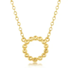 Carla Beaded Open Circle Necklace