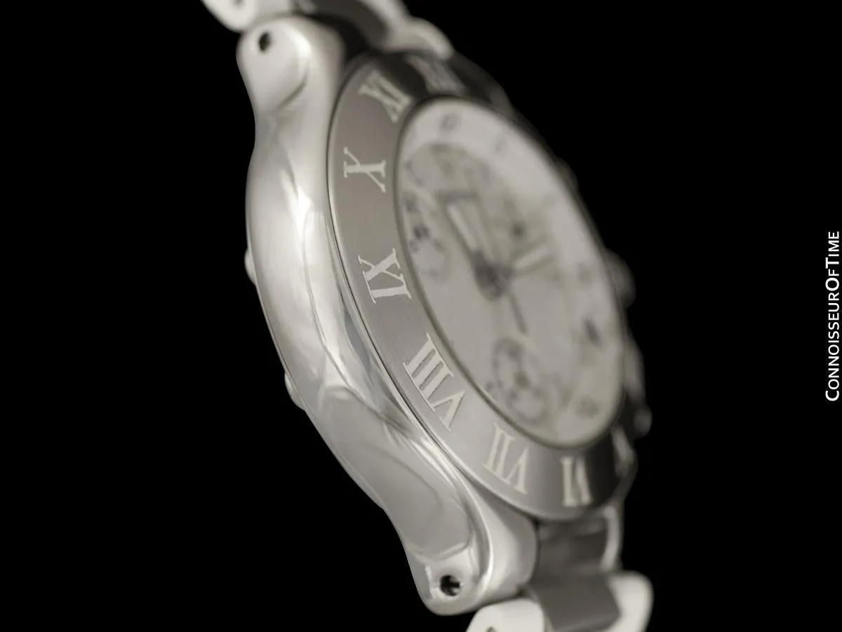 Cartier 21C Mens Chronoscaph Chronograph, Ref. 2424 - Stainless Steel