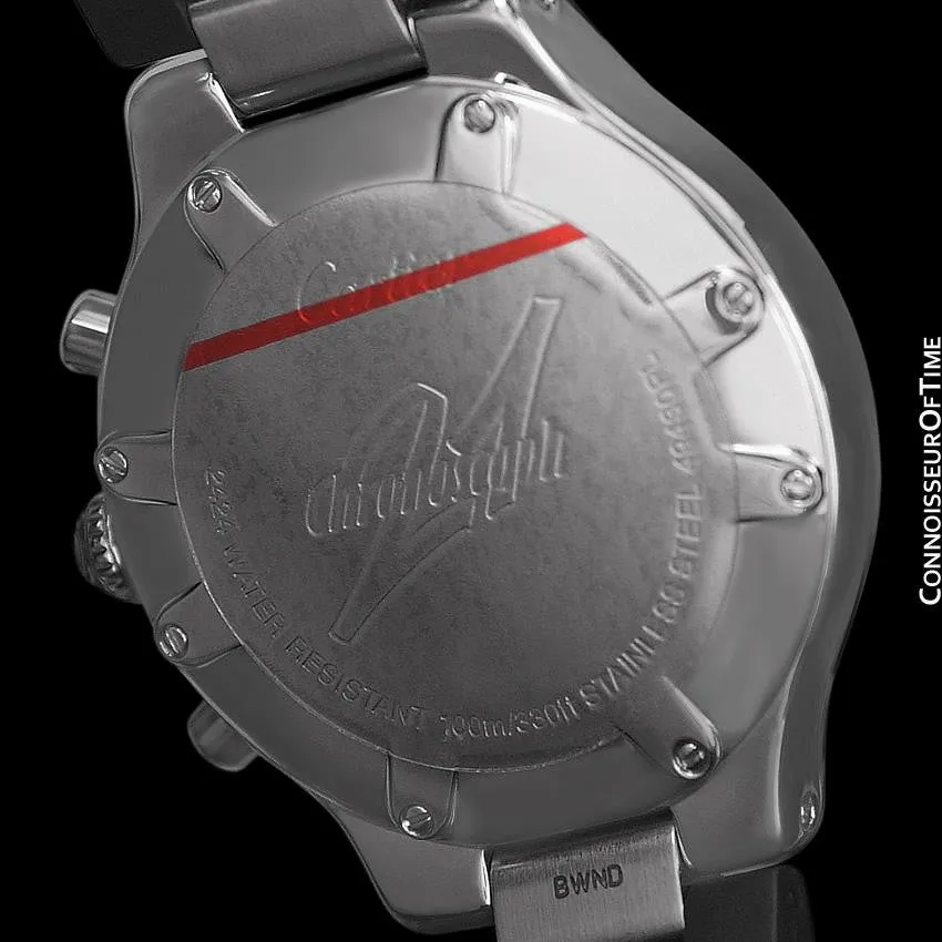 Cartier 21C Mens Chronoscaph Chronograph, Ref. 2424 - Stainless Steel