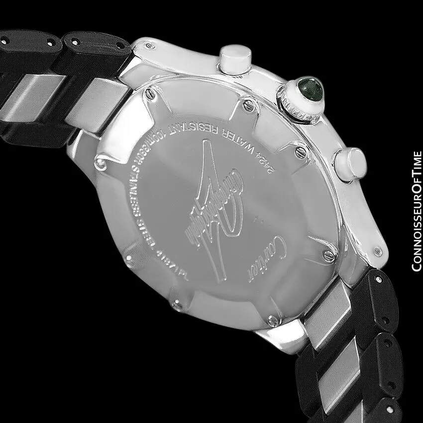 Cartier 21C Mens Chronoscaph Chronograph, Ref. 2424 - Stainless Steel