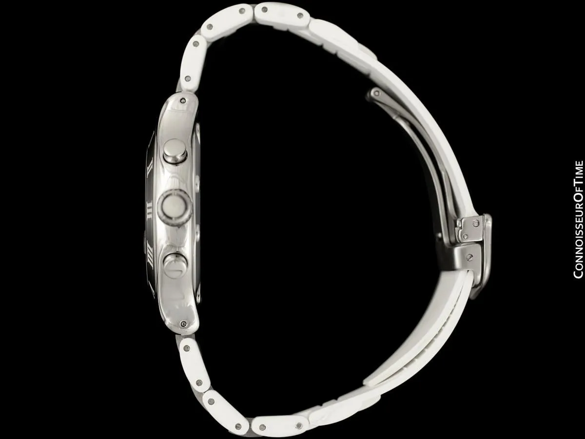 Cartier 21C Mens Chronoscaph Chronograph, Ref. 2424 - Stainless Steel