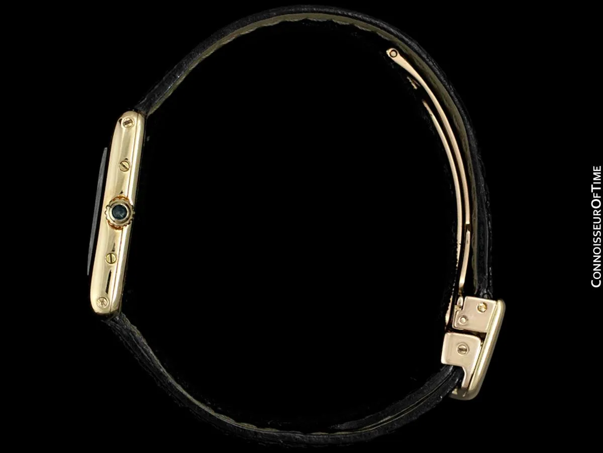 Cartier Ladies Tank Louis Quartz Watch - Solid 18K Gold