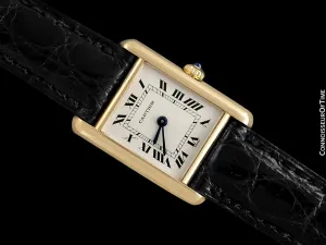 Cartier Ladies Tank Louis Quartz Watch - Solid 18K Gold