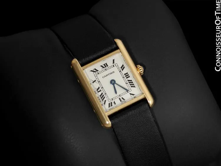 Cartier Ladies Tank Louis Quartz Watch - Solid 18K Gold