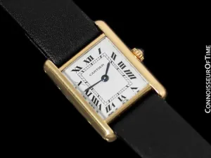 Cartier Ladies Tank Louis Quartz Watch - Solid 18K Gold