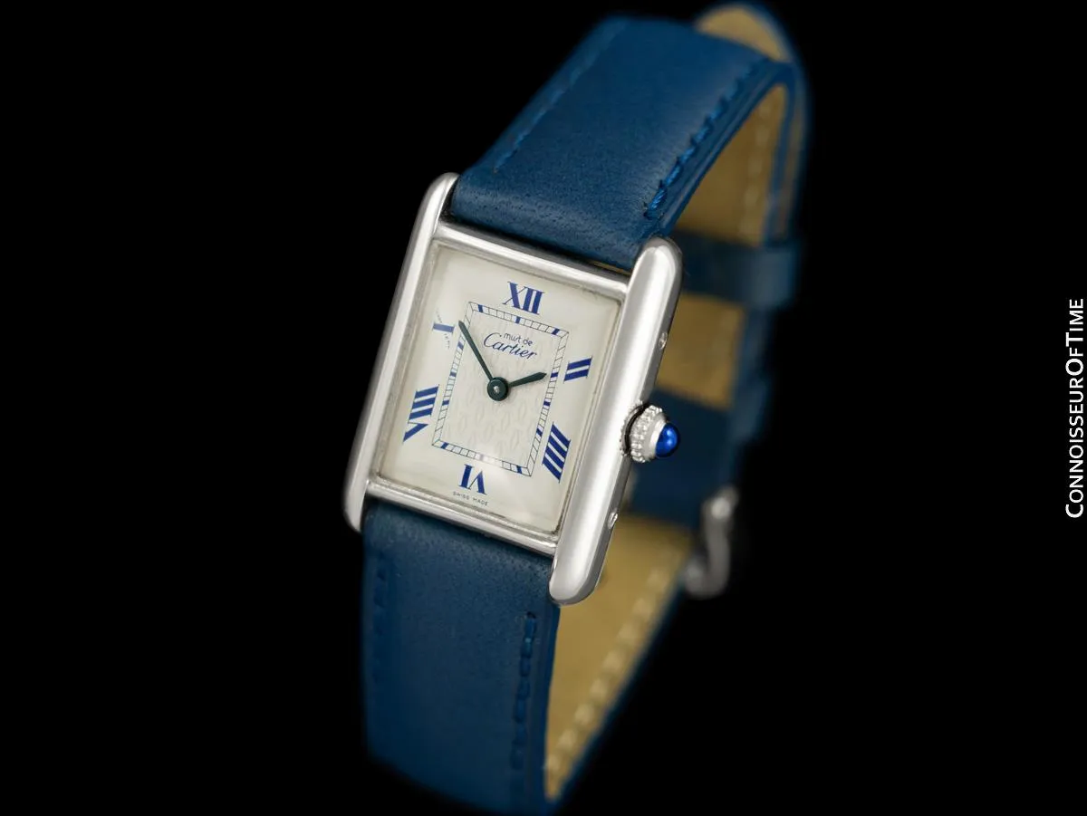 Cartier Ladies Tank Quartz Ref. 2416 Watch - Sterling Silver
