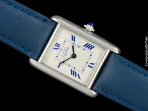 Cartier Ladies Tank Quartz Ref. 2416 Watch - Sterling Silver