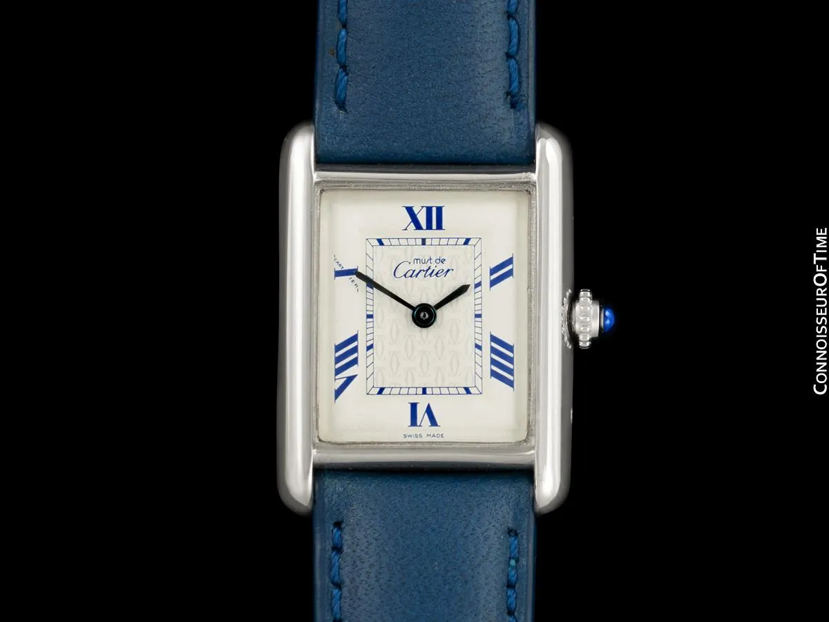 Cartier Ladies Tank Quartz Ref. 2416 Watch - Sterling Silver