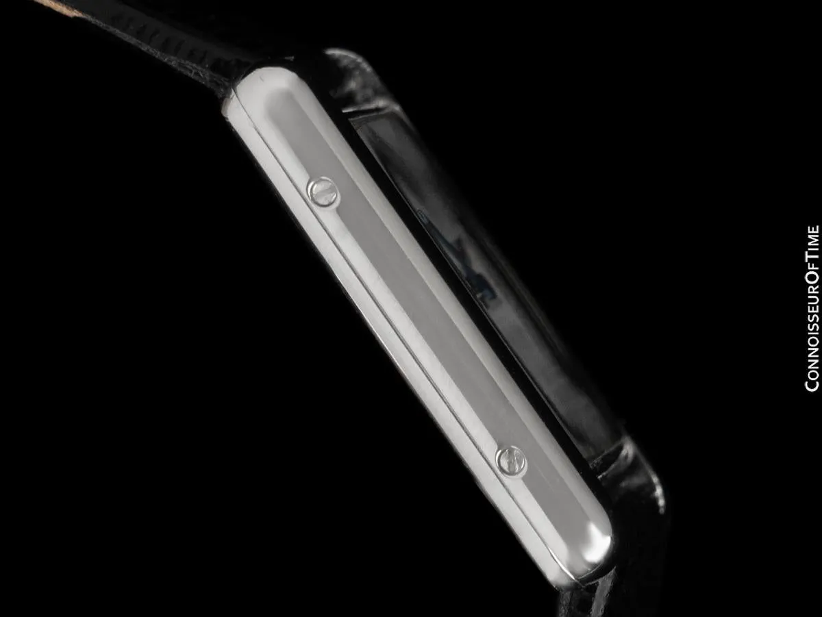 Cartier Mens Unisex Tank Louis Watch - 18K White Gold over Sterling Silver