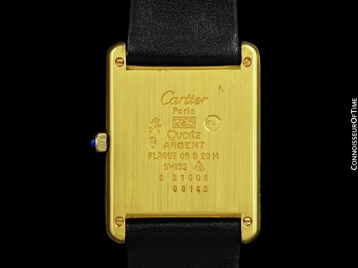 Cartier Midsize Tank Louis Quartz Watch - Gold Vermeil, 18K Gold over Sterling Silver