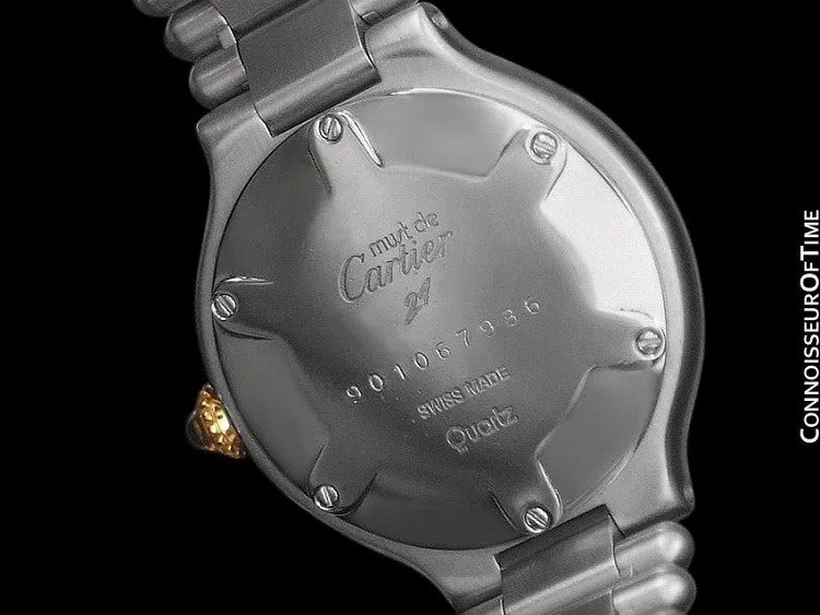 Cartier Must De 21C Ladies Watch - Stainless Steel & 18K Gold