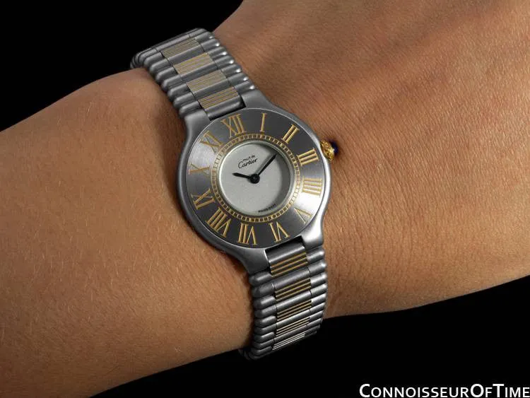 Cartier Must De 21C Ladies Watch - Stainless Steel & 18K Gold