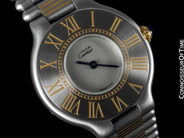 Cartier Must De 21C Ladies Watch - Stainless Steel & 18K Gold