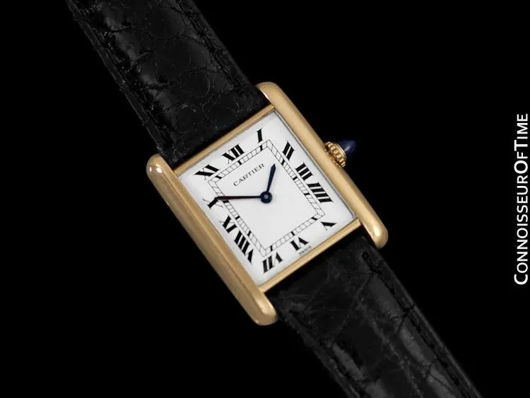 Cartier Tank Louis Mens (Midsize) Mechancial Watch - Solid 18K Gold