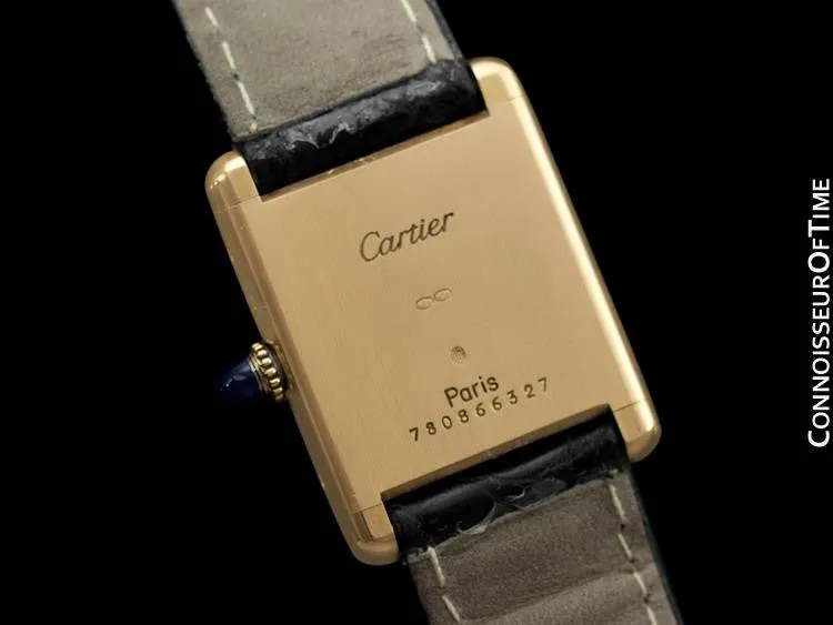 Cartier Tank Louis Mens (Midsize) Mechancial Watch - Solid 18K Gold