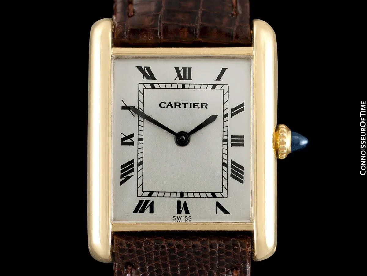 Cartier Tank Louis Mens (Midsize) Watch - Solid 18K Gold