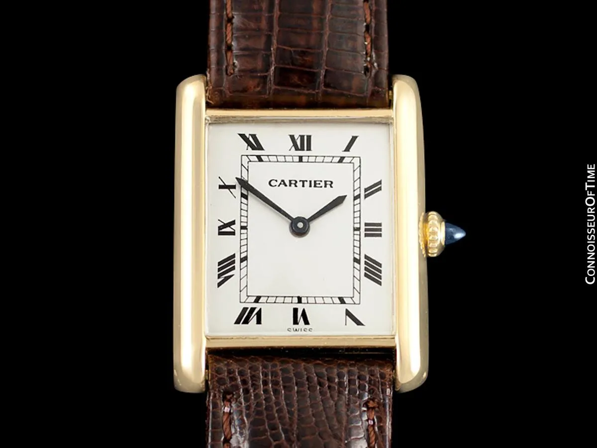 Cartier Tank Louis Mens (Midsize) Watch - Solid 18K Gold