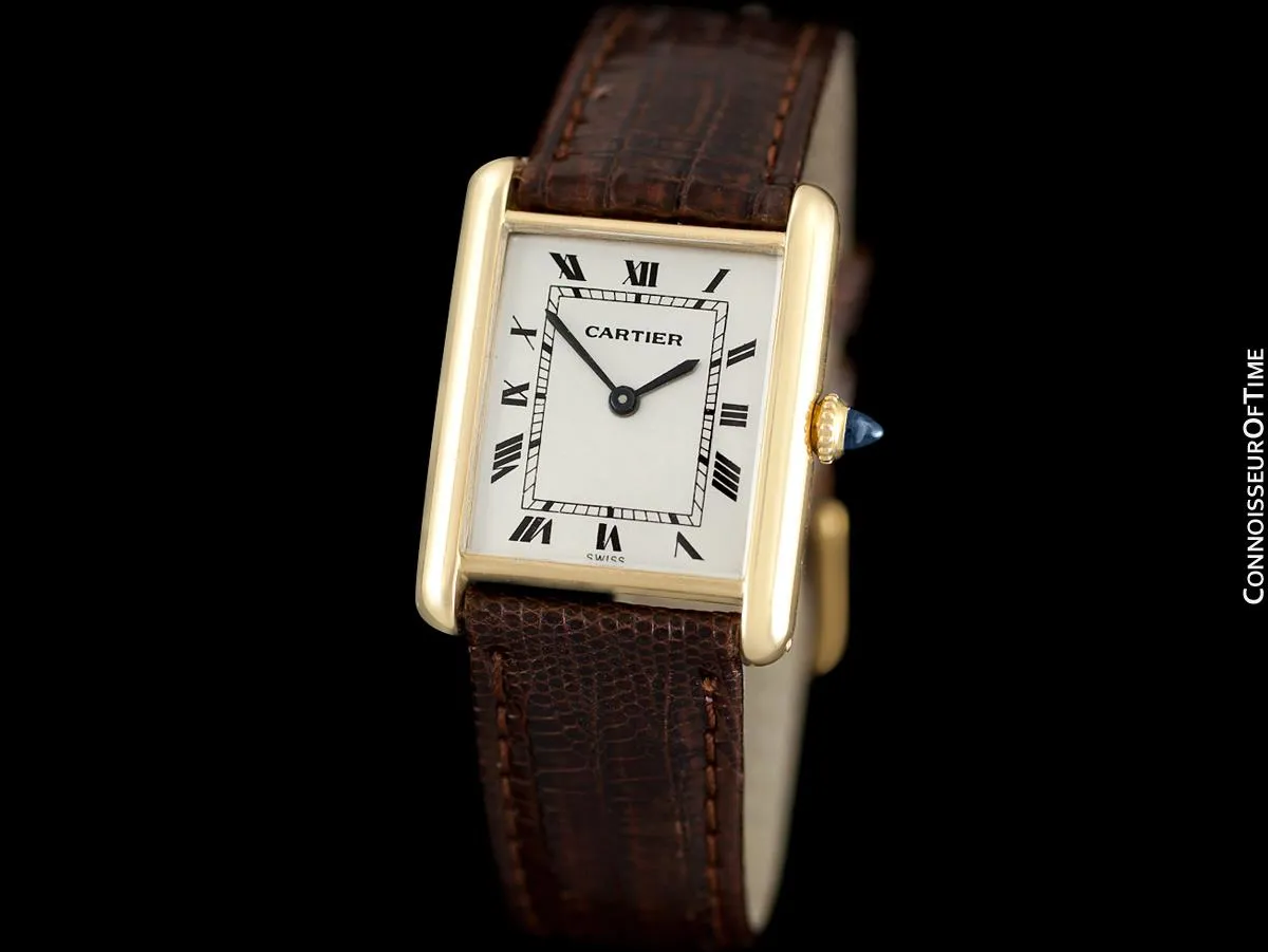 Cartier Tank Louis Mens (Midsize) Watch - Solid 18K Gold