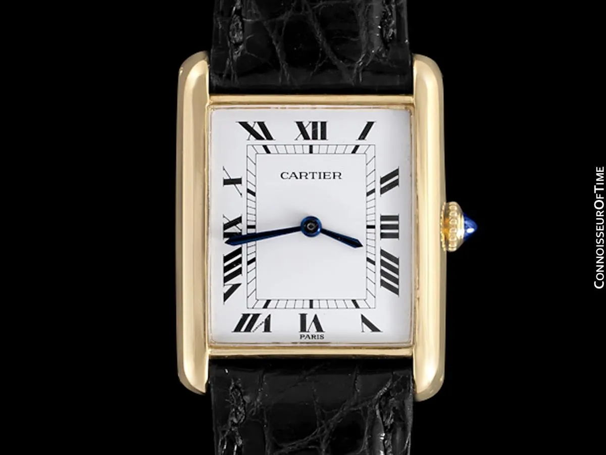 Cartier Tank Louis Mens (Midsize) Watch - Solid 18K Gold