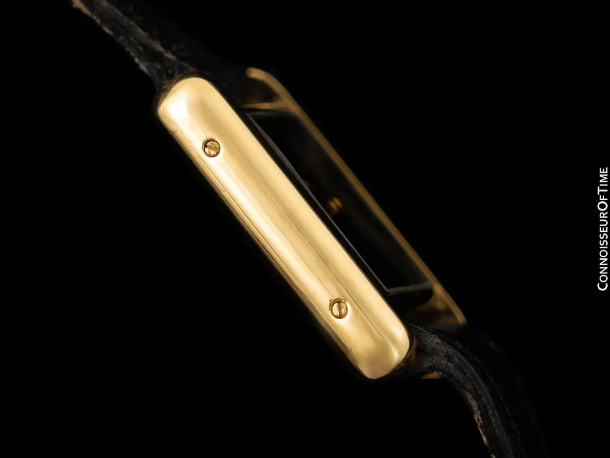 Cartier Vintage Ladies Tank Mechanical Watch - Gold Vermeil, 18K Gold over Sterling Silver