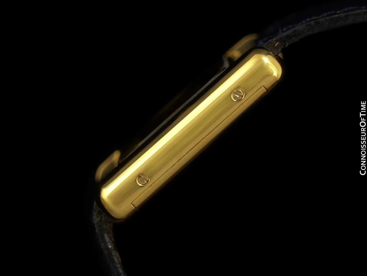 Cartier Vintage Ladies Tank Mechanical Watch - Gold Vermeil, 18K Gold over Sterling Silver