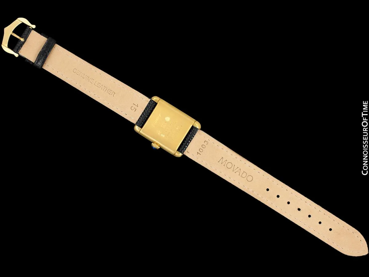 Cartier Vintage Ladies Tank Mechanical Watch - Gold Vermeil, 18K Gold over Sterling Silver