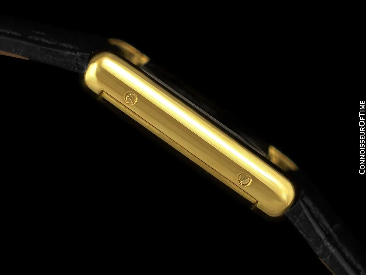 Cartier Vintage Ladies Tank Mechanical Watch - Gold Vermeil, 18K Gold over Sterling Silver