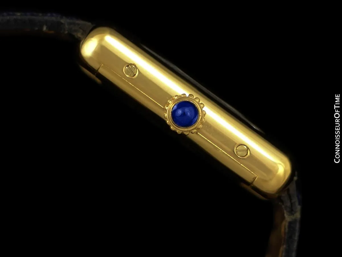 Cartier Vintage Ladies Tank Mechanical Watch - Gold Vermeil, 18K Gold over Sterling Silver