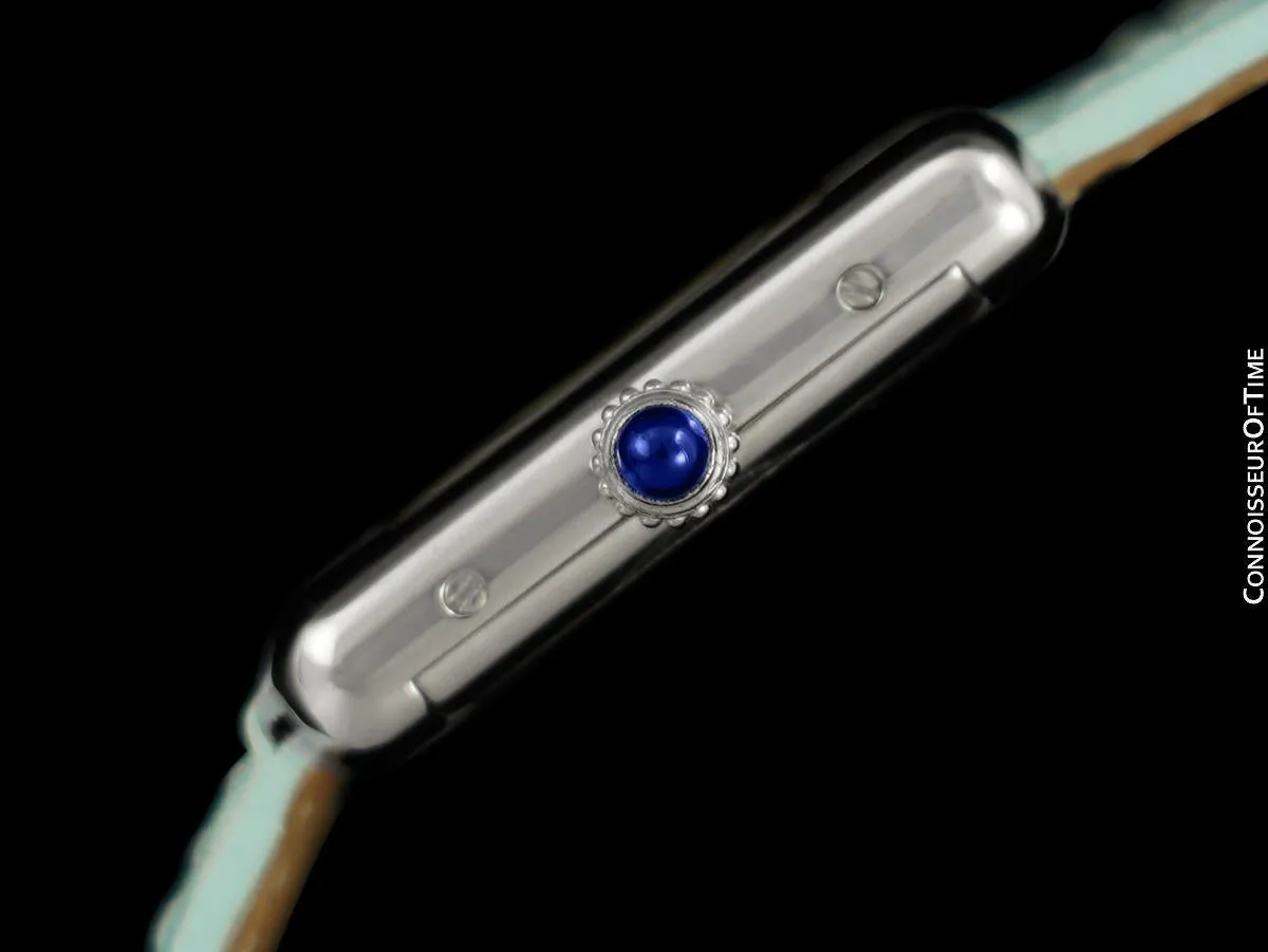 Cartier Vintage Ladies Tank Mechanical Watch - Gold Vermeil, 18K White Gold over Sterling Silver