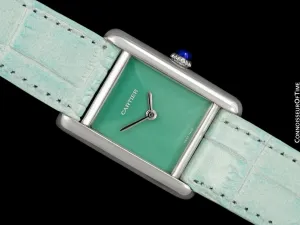 Cartier Vintage Ladies Tank Mechanical Watch - Gold Vermeil, 18K White Gold over Sterling Silver