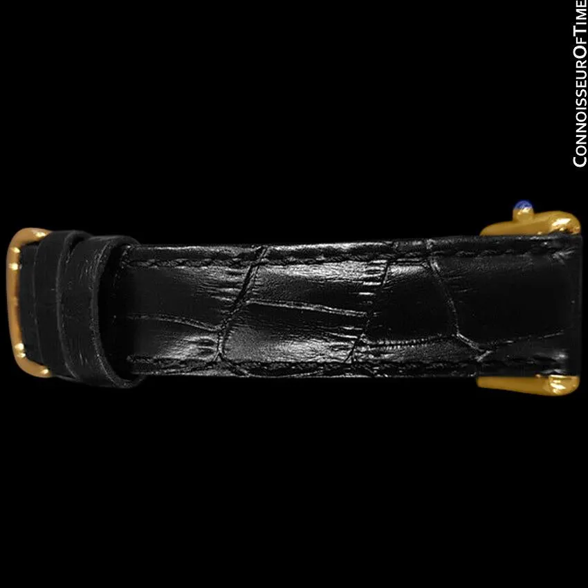 Cartier Vintage Ladies Tank Quartz Watch - Gold Vermeil, 18K Gold over Sterling Silver & Diamonds
