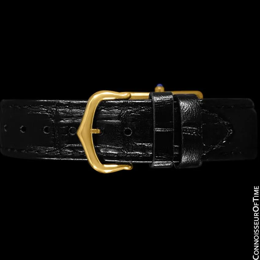 Cartier Vintage Ladies Tank Quartz Watch - Gold Vermeil, 18K Gold over Sterling Silver & Diamonds