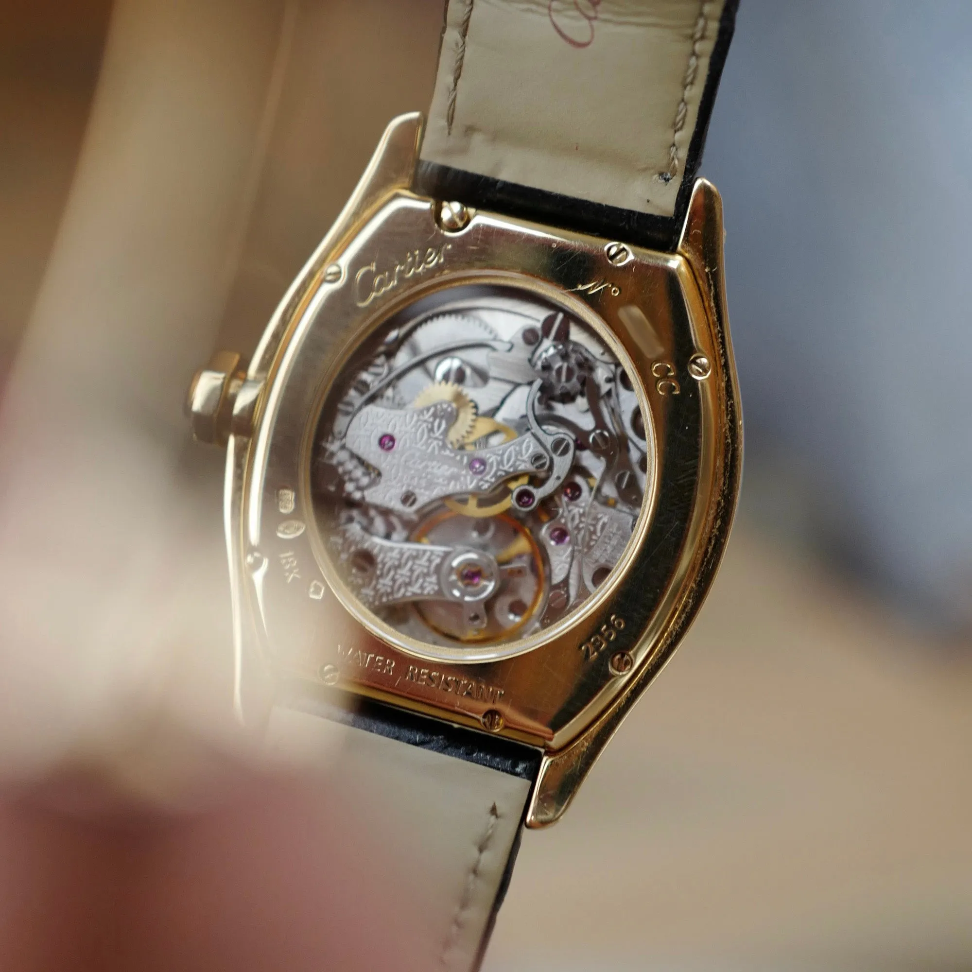 Cartier Yellow Gold Monopoussoir CPCP Watch Ref. 2356