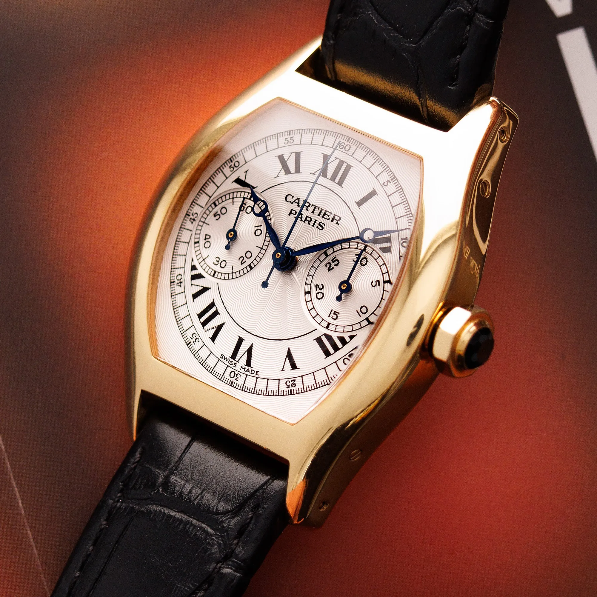Cartier Yellow Gold Monopoussoir CPCP Watch Ref. 2356