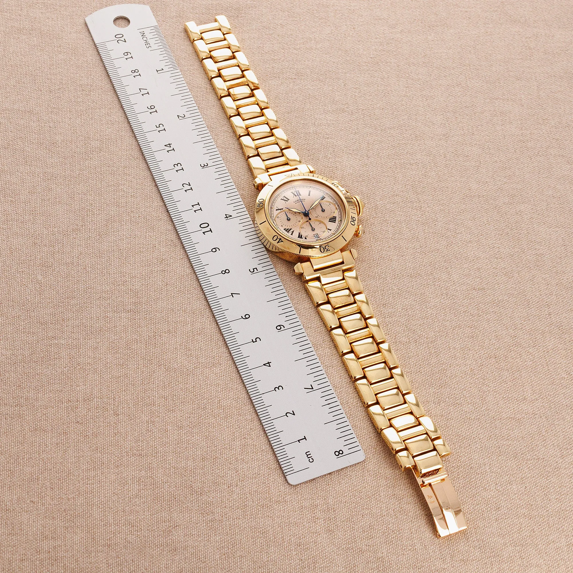 Cartier Yellow Gold Pasha de Cartier Prongeur Ref. 2111