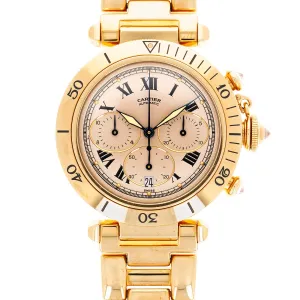 Cartier Yellow Gold Pasha de Cartier Prongeur Ref. 2111