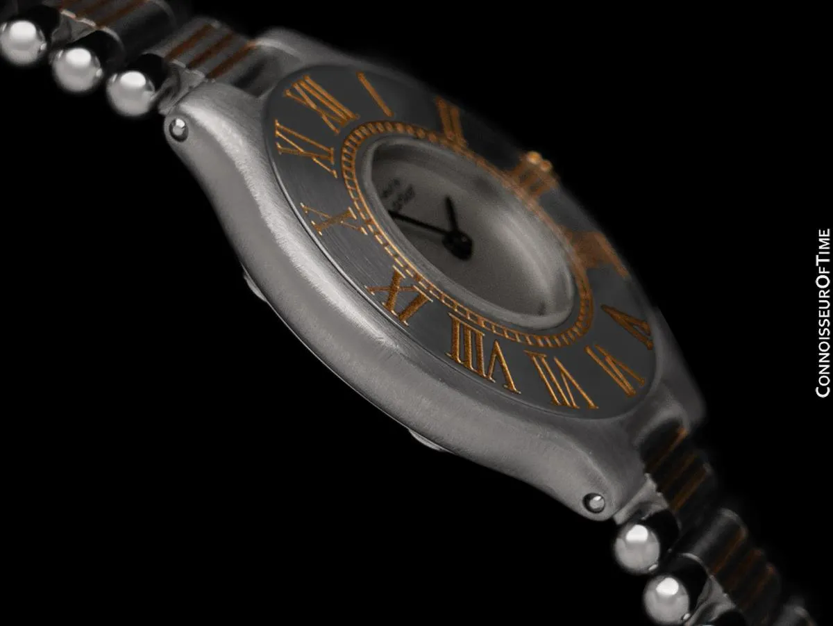 Cartier Must De 21C Ladies Watch - Stainless Steel & 18K Gold