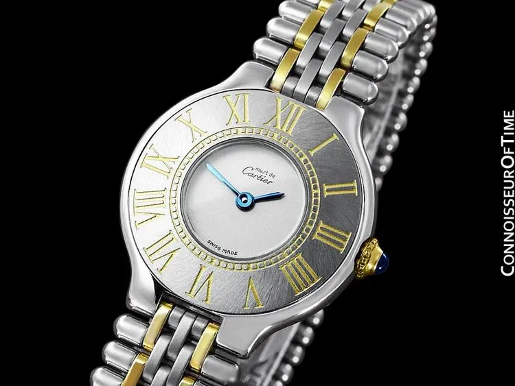 Cartier Must De 21C Ladies Watch - Stainless Steel & 18K Gold