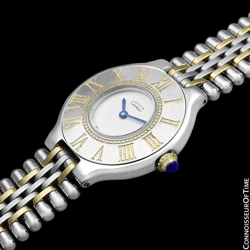 Cartier Must De 21C Ladies Watch - Stainless Steel and 18K Gold