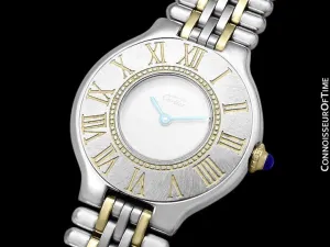 Cartier Must De 21C Ladies Watch - Stainless Steel and 18K Gold