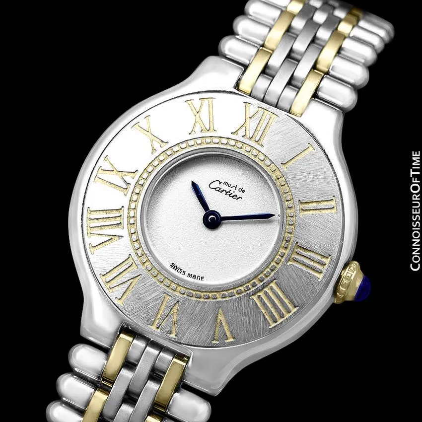 Cartier Must De 21C Ladies Watch - Stainless Steel and 18K Gold