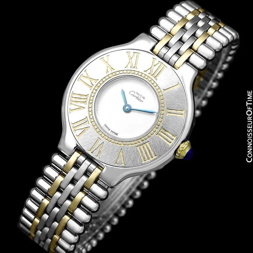 Cartier Must De 21C Ladies Watch - Stainless Steel and 18K Gold