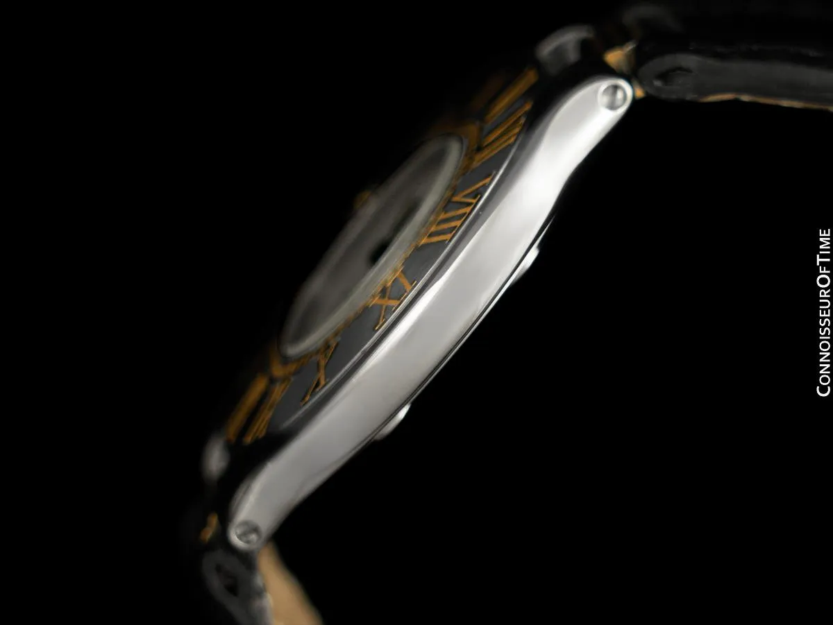 Cartier Must De 21C Mens Midsize Unisex Watch - Stainless Steel & 18K Gold